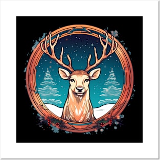 Deer in Ornament, Love Deers Posters and Art